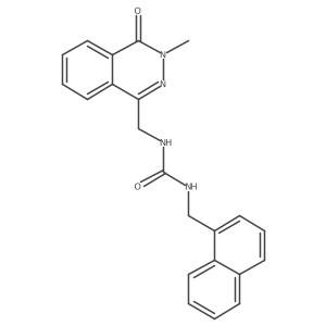 1-((3-Methyl-4-oxo-3,4-dihydrophthalazin-1-yl)methyl)-3-(naphthalen-1-ylmethyl)urea Structure