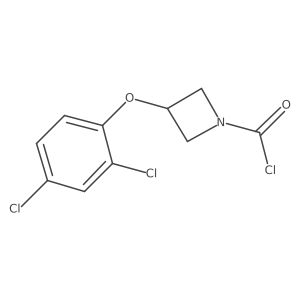 3-(2,4-Dichlorophenoxy)-1-azetidinecarbonyl chloride结构式
