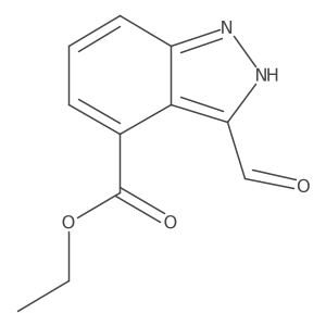 Ethyl 3-formyl-1H-indazole-4-carboxylate Structure