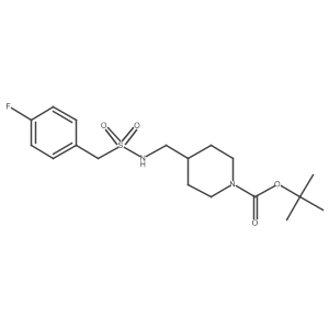tert-Butyl 4-(((4-fluorophenyl)methylsulfonamido)methyl)piperidine-1-carboxylate结构式