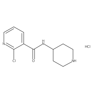 2-chloro-N-(piperidin-4-yl)nicotinamide hydrochloride结构式