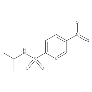N-isopropyl-5-nitropyridine-2-sulfonamide结构式