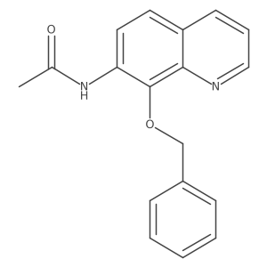 N-(8-(benzyloxy)quinolin-7-yl)acetamide结构式