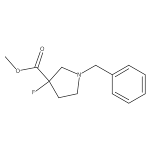 Methyl (S)-1-benzyl-3-fluoropyrrolidine-3-carboxylate结构式
