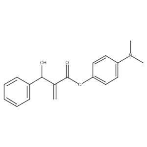 4-(Dimethylamino)phenyl I(2)-hydroxy-I+/--methylenebenzenepropanoate Structure