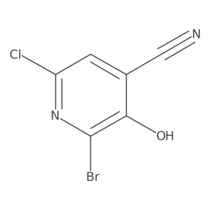 2-Bromo-6-chloro-3-hydroxyisonicotinonitrile Structure
