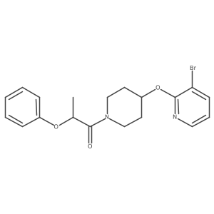 1-(4-((3-Bromopyridin-2-yl)oxy)piperidin-1-yl)-2-phenoxypropan-1-one结构式