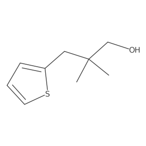 2,2-Dimethyl-3-(thiophen-2-yl)propan-1-ol结构式