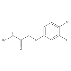 2-(4-Bromo-3-fluorophenoxy)acetohydrazide Structure