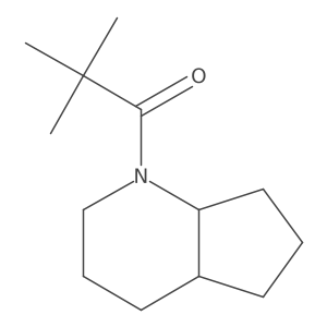 2,2-Dimethyl-1-{octahydro-1h-cyclopenta[b]pyridin-1-yl}propan-1-one结构式