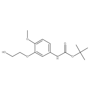 tert-butyl N-[3-(2-hydroxyethoxy)-4-methoxyphenyl]carbamate Structure