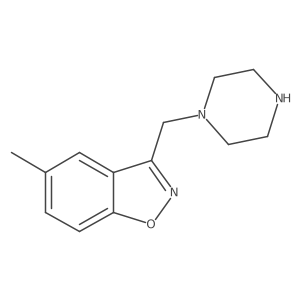 5-Methyl-3-(piperazin-1-ylmethyl)benzo[d]isoxazole结构式