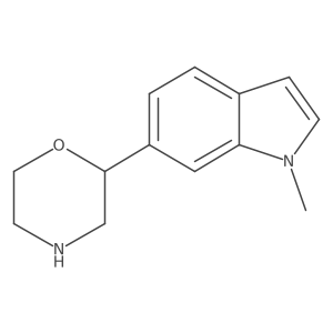 1-methyl-6-(morpholin-2-yl)-1H-indole Structure