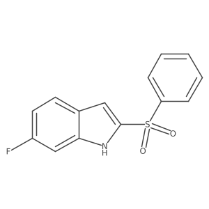 6-Fluoro-2-(phenylsulfonyl)-1H-indole结构式