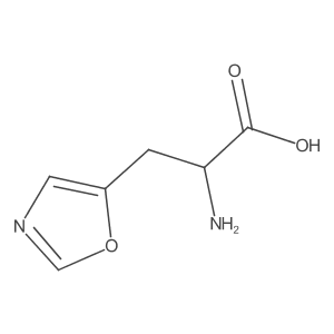 2-Amino-3-(1,3-oxazol-5-yl)propanoic acid结构式