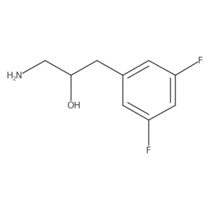 1-Amino-3-(3,5-difluorophenyl)propan-2-ol结构式