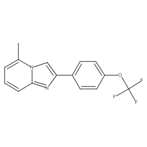 5-Methyl-2-[4-(trifluoromethoxy)phenyl]imidazo[1,2-a]pyridine Structure