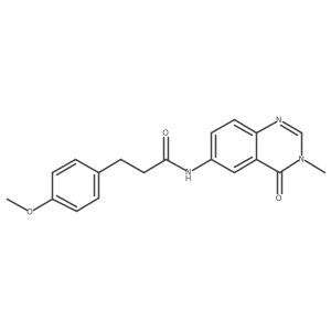 3-(4-methoxyphenyl)-N-(3-methyl-4-oxo-3,4-dihydroquinazolin-6-yl)propanamide Structure