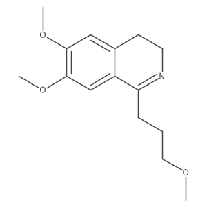 3,4-Dihydro-6,7-dimethoxy-1-(3-methoxypropyl)isoquinoline结构式