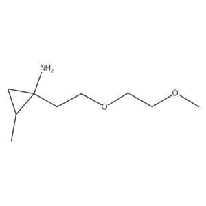 1-(2-(2-Methoxyethoxy)ethyl)-2-methylcyclopropan-1-amine结构式