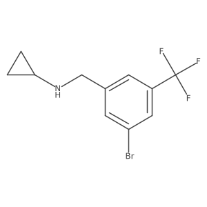 (3-Bromo-5-trifluoromethylbenzyl)-cyclopropylamine Structure