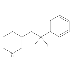 3-(2,2-Difluoro-2-phenylethyl)piperidine Structure