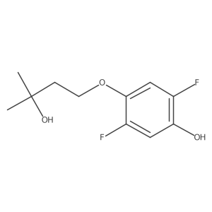2,5-Difluoro-4-(3-hydroxy-3-methylbutoxy)phenol Structure