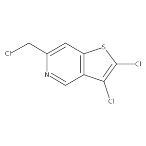 2,3-Dichloro-6-(chloromethyl)thieno[3,2-c]pyridine结构式