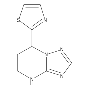 2-{4H,5H,6H,7H-[1,2,4]triazolo[1,5-a]pyrimidin-7-yl}-1,3-thiazole结构式