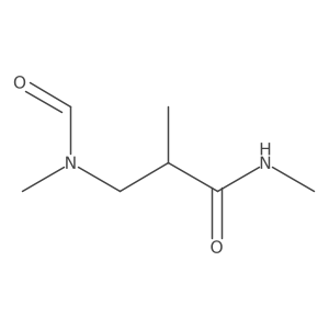 n,2-Dimethyl-3-(n-methylformamido)propanamide结构式