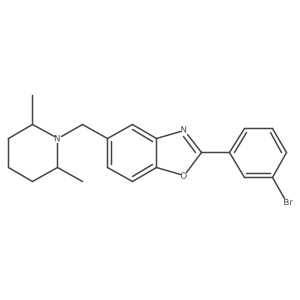 2-(3-Bromophenyl)-5-((2,6-dimethylpiperidin-1-yl)methyl)benzo[d]oxazole结构式