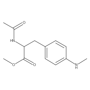 Methyl 2-acetamido-3-(4-(methylamino)phenyl)propanoate结构式