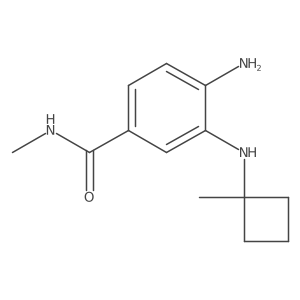 4-Amino-N-methyl-3-[(1-methylcyclobutyl)amino]benzamide结构式