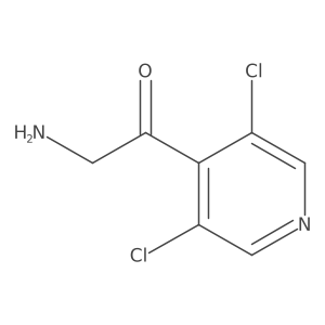 2-Amino-1-(3,5-dichloropyridin-4-yl)ethan-1-one Structure