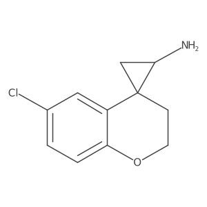 6-Chlorospiro[chroman-4,1'-cyclopropan]-2'-amine Structure