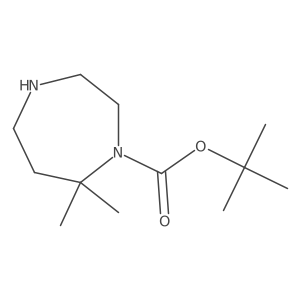 tert-Butyl 7,7-dimethyl-1,4-diazepane-1-carboxylate Structure