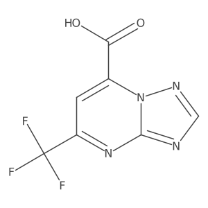 5-(Trifluoromethyl)-[1,2,4]triazolo[1,5-a]pyrimidine-7-carboxylic acid Structure