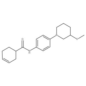N-(4-(3-methoxypiperidin-1-yl)phenyl)cyclohex-3-enecarboxamide Structure
