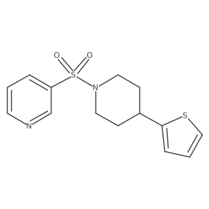 3-((4-(Thiophen-2-yl)piperidin-1-yl)sulfonyl)pyridine结构式