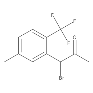 2-(1-Bromo-2-oxopropyl)-4-methylbenzotrifluoride结构式
