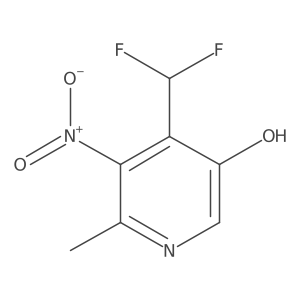 4-(Difluoromethyl)-6-methyl-5-nitropyridin-3-ol Structure