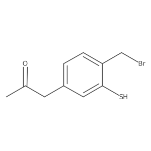 1-(4-(Bromomethyl)-3-mercaptophenyl)propan-2-one Structure