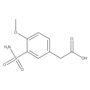 2-(4-Methoxy-3-sulfamoylphenyl)acetic acid Structure