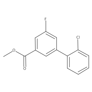Methyl 3-(2-chlorophenyl)-5-fluorobenzoate结构式