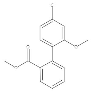 Methyl 2-(4-chloro-2-methoxyphenyl)benzoate结构式