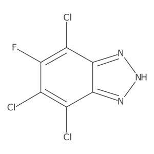 4,6,7-Trichloro-5-fluoro-1H-benzotriazole结构式