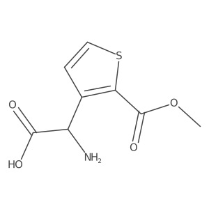 2-Amino-2-[2-(methoxycarbonyl)thiophen-3-yl]acetic acid结构式