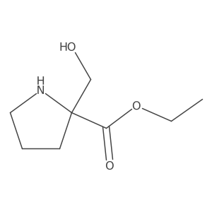 Ethyl 2-(hydroxymethyl)pyrrolidine-2-carboxylate Structure