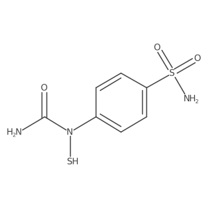 4-(1-Mercaptoureido)benzenesulfonamide结构式