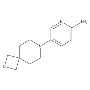 5-(2-Oxa-7-azaspiro[3.5]non-7-yl)-2-pyridinamine结构式